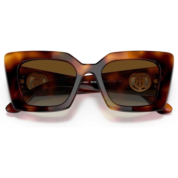 Burberry Daisy BE 4344 3316T5 Polarized Sunglasses NWT - Picture 3 of 12